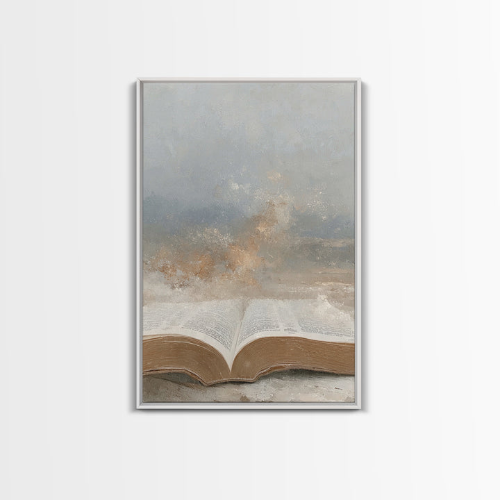 Light Of Scripture – Framed Canvas Print – Christian Wall Art – Christian Art Canvas – Jesus Painting – Christian Decor – Christmas Art