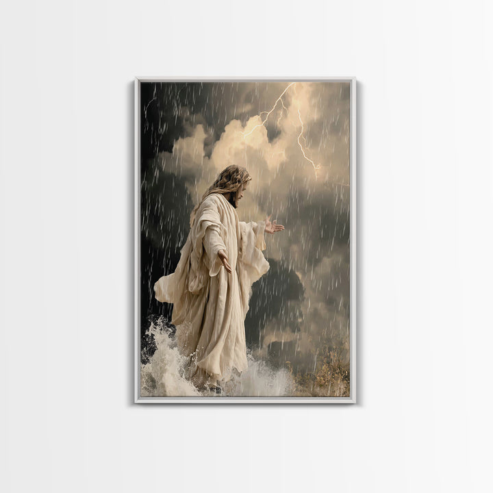 Veil Of Radiance – Framed Canvas Print – Jesus Painting Canvas – Christian Art – Vintage Christian Art – Christian Wall Art – Christian Chr