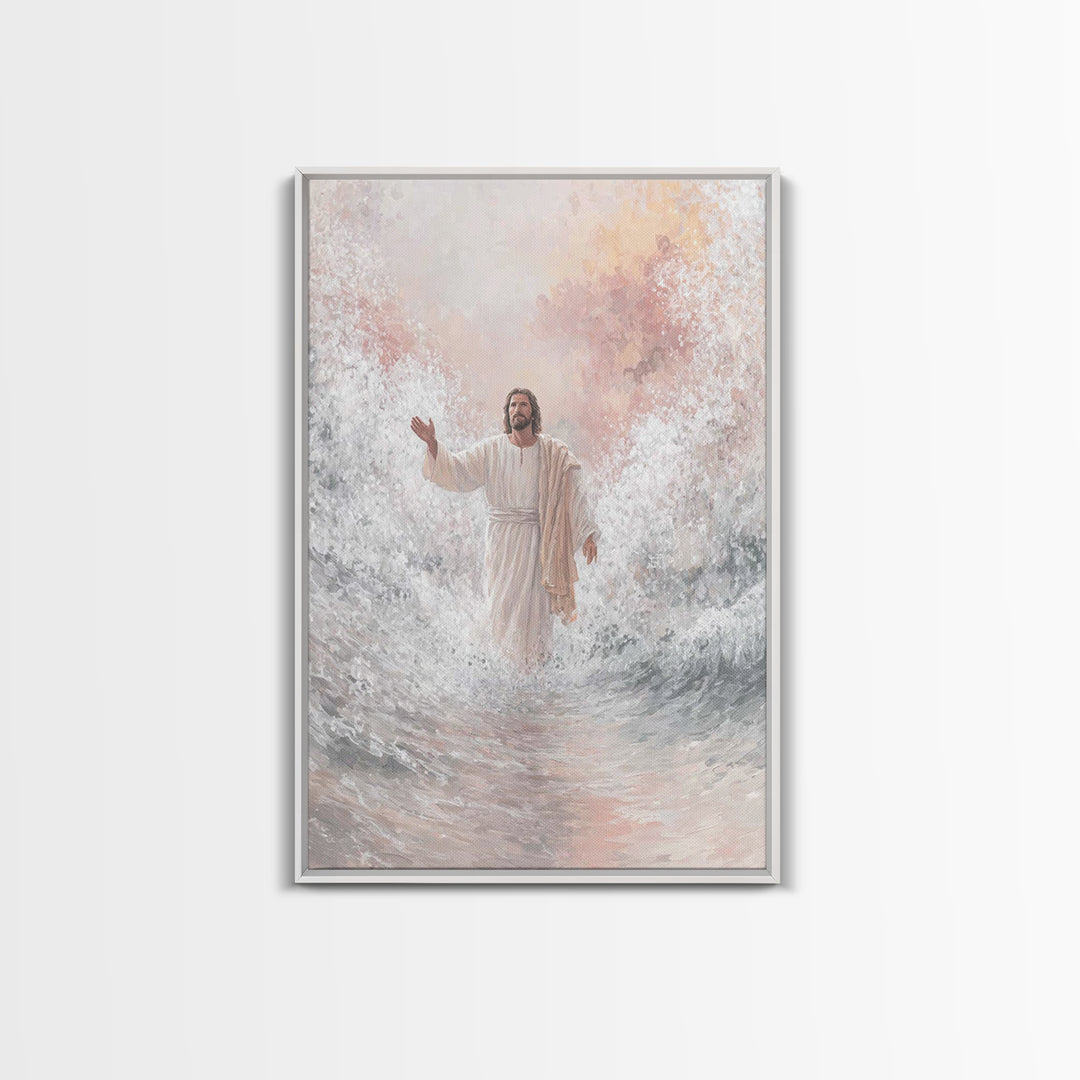 Radiant Promise | Framed Canvas Print | Christian Art Print | Jesus Canvas Art | Christian Paintings | Christian Christmas Decorations | Un