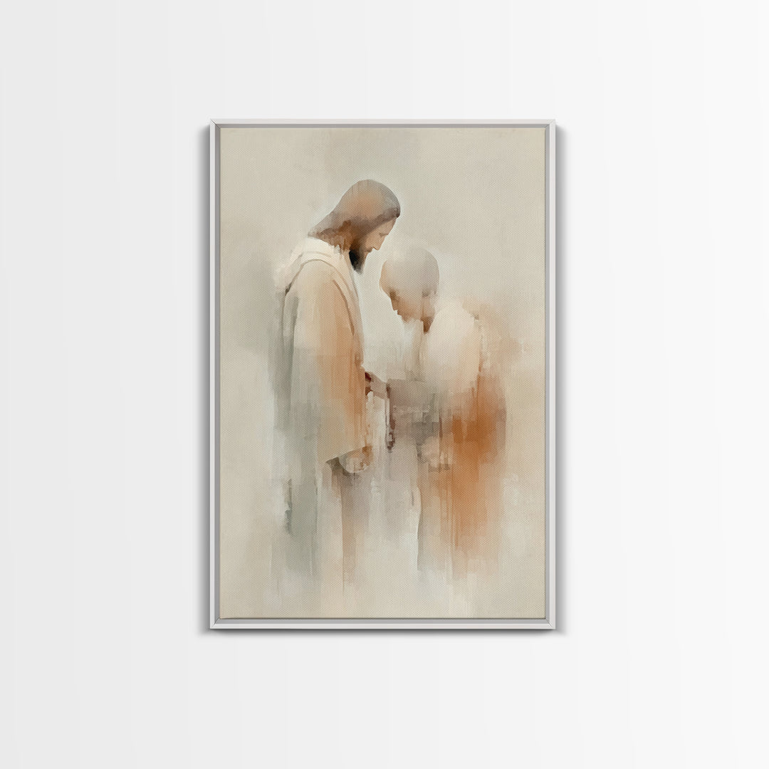 Graceful Blessing – Framed Canvas Print – Christian Wall Art – Christian Art Canvas – Jesus Painting – Christian Decor – Christian Art Prin