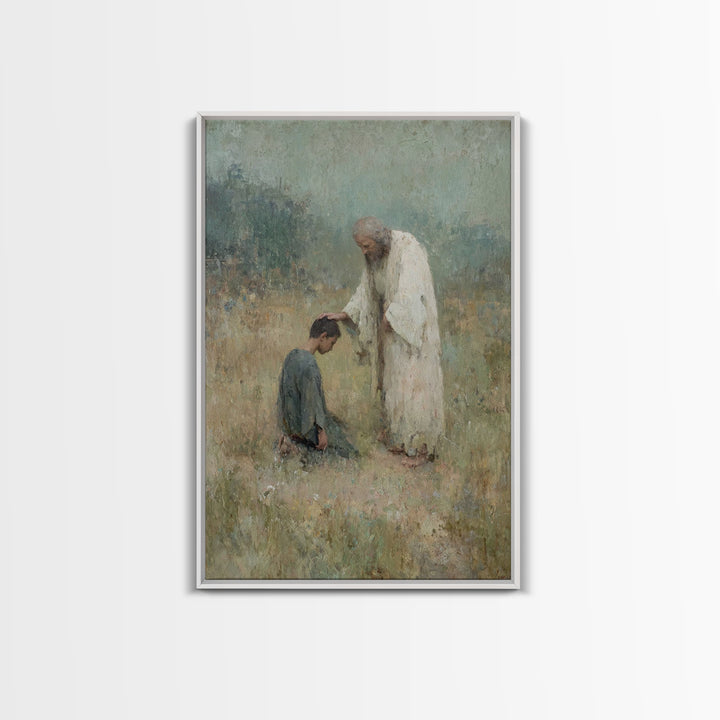 Field of Mercy – Framed Canvas Print – Christian Art Canvas – Christian Gift Ideas – Jesus Painting – Christian Wall Art – Christian Decor
