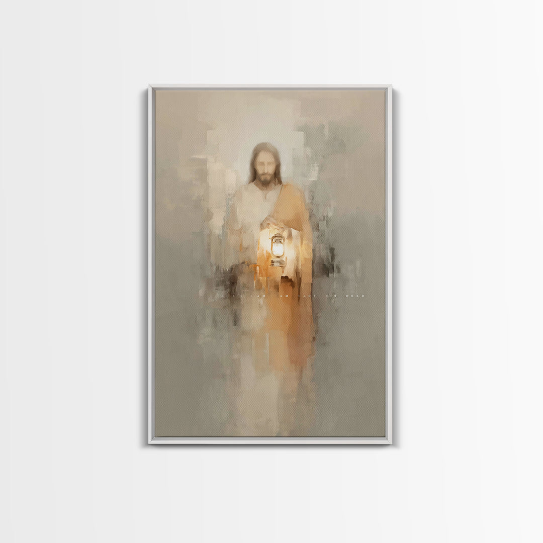 Path of Illumination – Framed Canvas Print – Christian Art Print – Christian Decor – Christian Art Canvas – Christian Gift Ideas – Jesus Pa