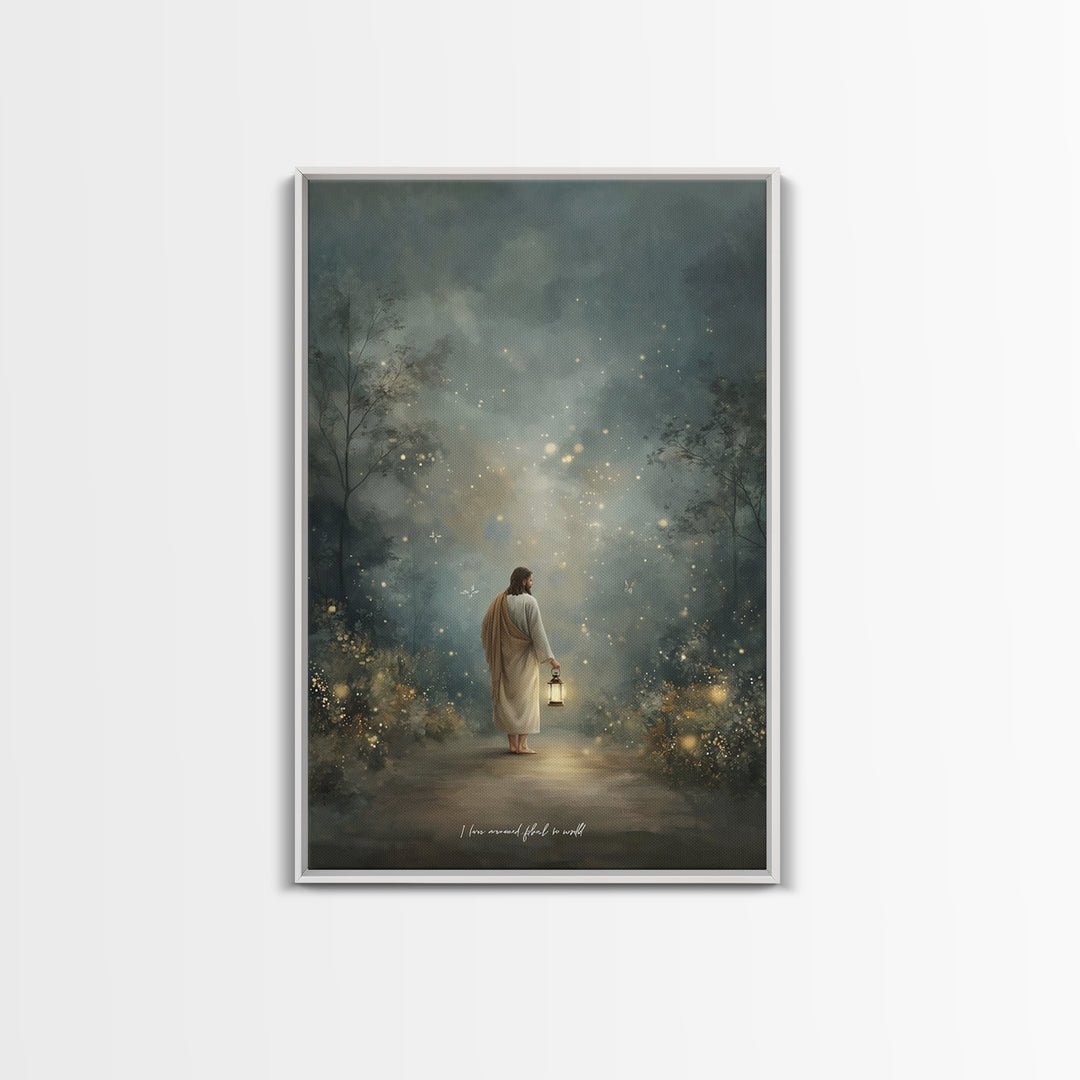 Radiant Savior – Framed Canvas Print – Christian Gift Ideas – Christian Art Print – Christian Wall Art – Christian Decor – Jesus Painting –