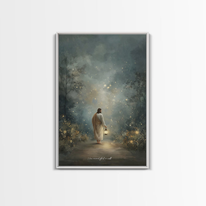 Radiant Savior – Framed Canvas Print – Christian Gift Ideas – Christian Art Print – Christian Wall Art – Christian Decor – Jesus Painting –
