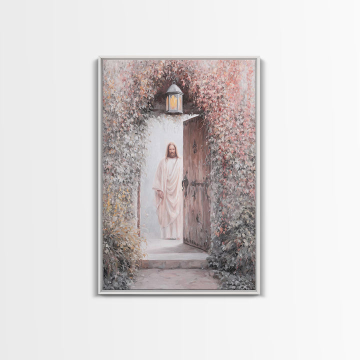 Open Door Hope | Framed Canvas Print | Christian Wall Art | Jesus Art Print | Christian Decor For Home | Christian Art Canvas | Christian G