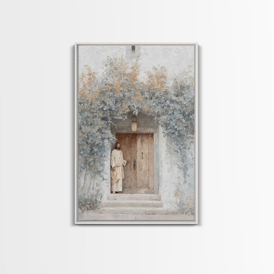 Morning Gate Hope – Framed Canvas Print – Christian Art Print – Modern Christian Art – Jesus Wall Art – Christian Art Canvas – Christian Gi