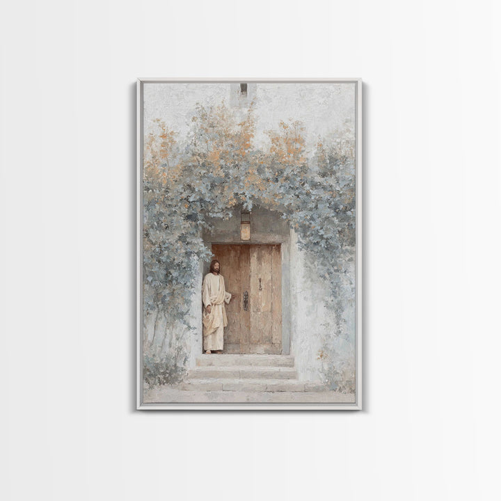 Morning Gate Hope – Framed Canvas Print – Christian Art Print – Modern Christian Art – Jesus Wall Art – Christian Art Canvas – Christian Gi