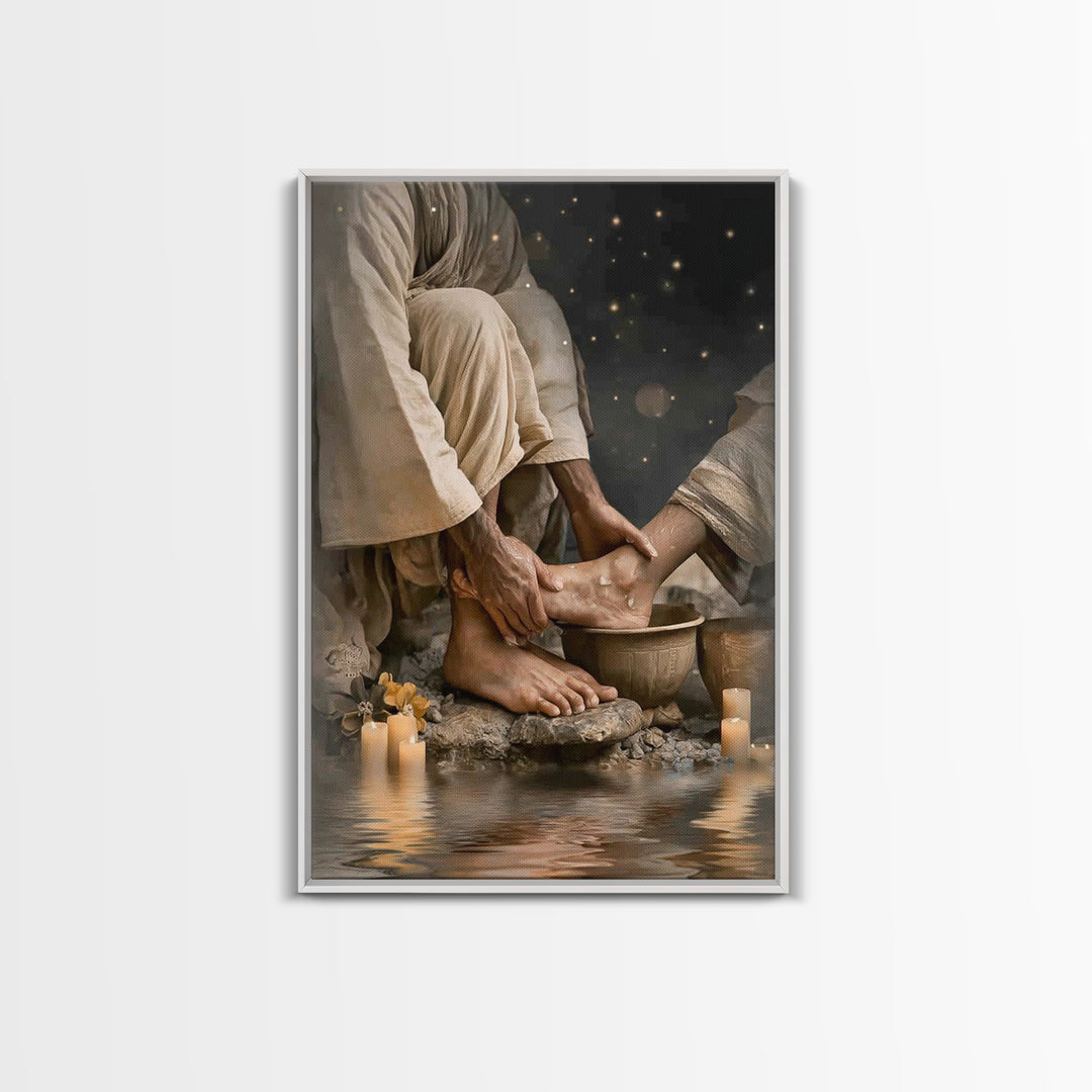 Radiant Intercession – Framed Canvas Print – Christian Wall Art – Christian Art Canvas – Christian Painting – Christian Christmas Art – Chr