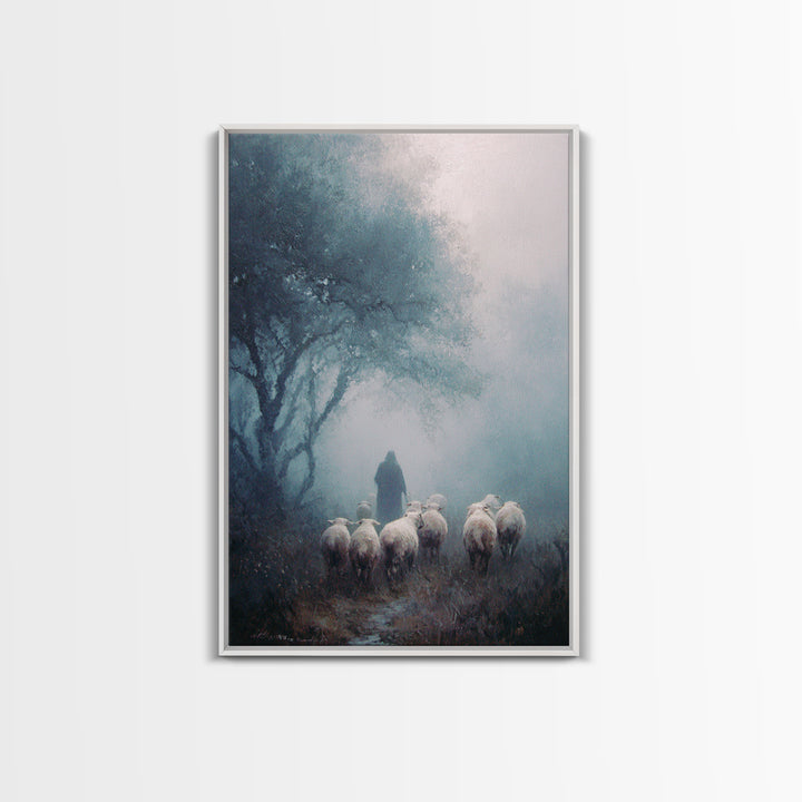 Dawn Of Compassion – Framed Canvas Print – Christian Art Canvas – Jesus Painting – Christian Wall Art – Christmas Art – Christian Christmas