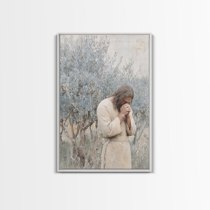 Radiant Messiah Bloom, Framed Canvas Print, Christian Art Painting, Jesus Wall Art, Christian Decor, Christian Art Canvas, Christian Gift