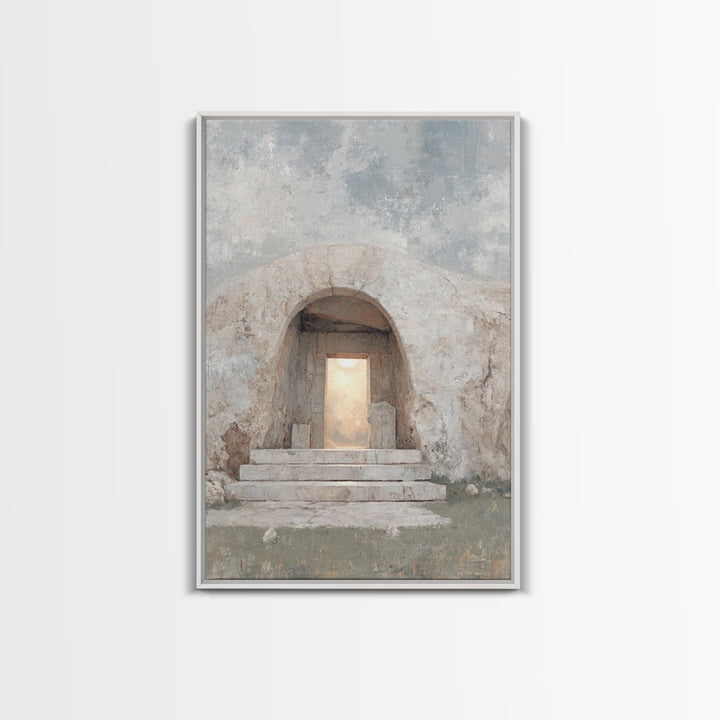 Dawn Of Hope – Framed Canvas Print – Christian Wall Art – Jesus Painting – Christian Art Canvas – Christian Decor – Christian Gift Ideas