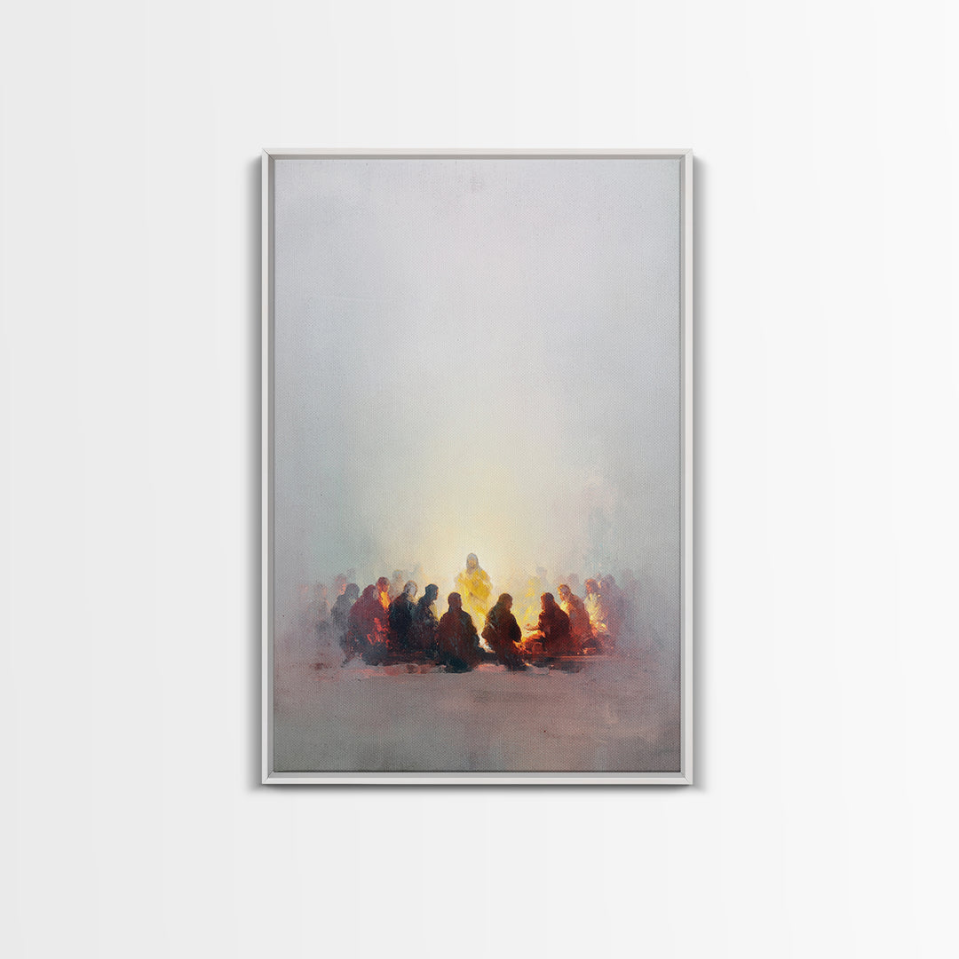 Circle Of Peace – Framed Canvas Print – Christian Art – Christian Wall Art – Jesus Painting – Christian Gift Ideas – Christian Art Canvas