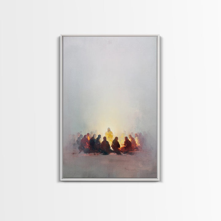 Circle Of Peace – Framed Canvas Print – Christian Art – Christian Wall Art – Jesus Painting – Christian Gift Ideas – Christian Art Canvas