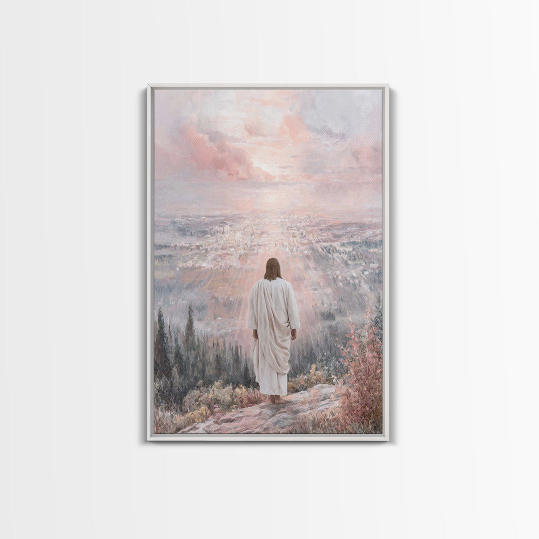 City Of Dawn – Framed Canvas Print – Christian Wall Art – Christian Art Canvas – Jesus Painting – Christian Art – Christian Decor – Christi