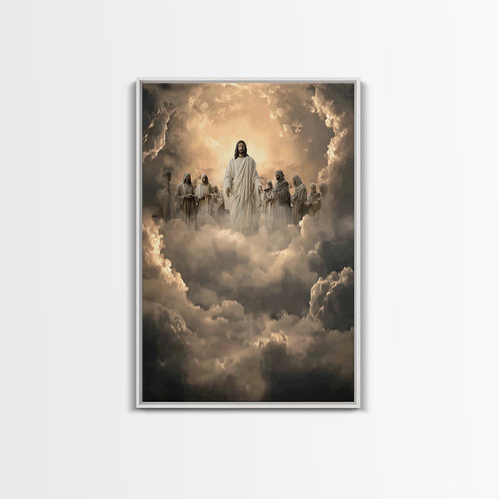 Heaven’s Pink Circle, Framed Canvas Print, Christian Art Canvas, Christian Wall Art, Jesus Painting, Christian Art, Christian Decor, Subtle