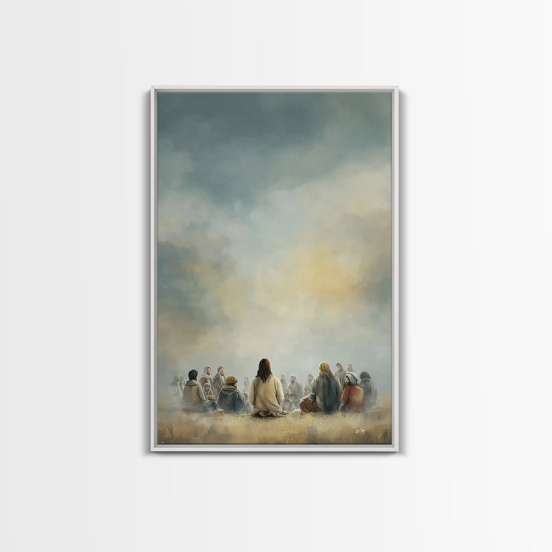 Circle Of Faith – Framed Canvas Print – Christian Art Canvas – Christian Wall Art – Jesus Painting – Christian Art – Christian Decor – Mode