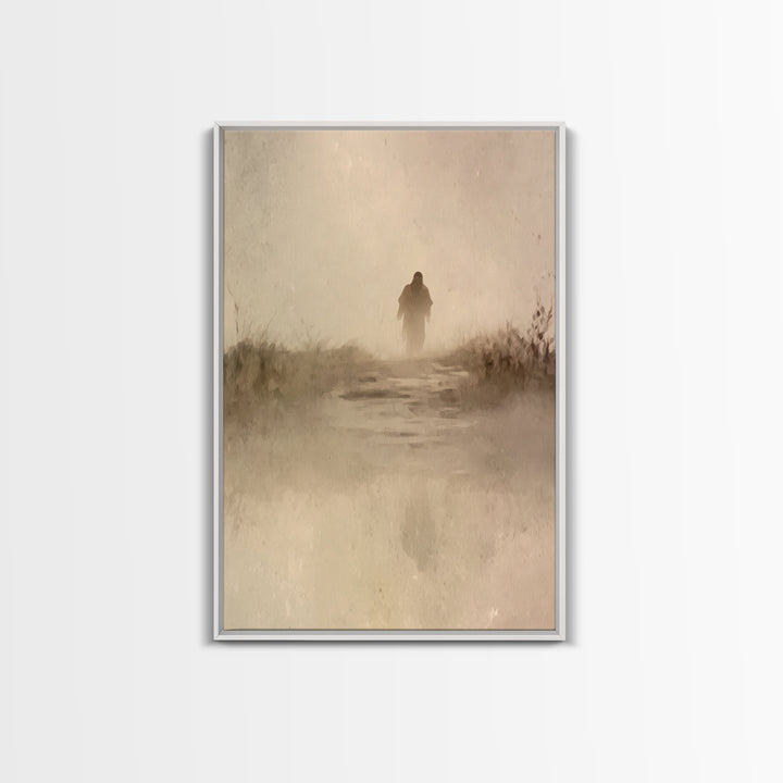 Dawn Of Faith – Framed Canvas Print – Christian Art Canvas – Christian Wall Art – Jesus Painting – Modern Christian Art – Christian Gift