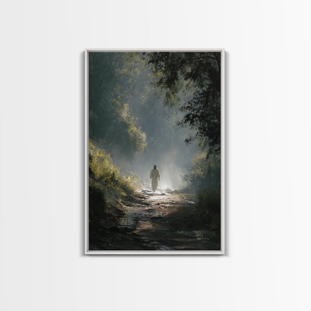 Silent Promise – Framed Canvas Print – Christian Art – Jesus Painting – Christian Wall Art – Christian Art Canvas – Christmas Art