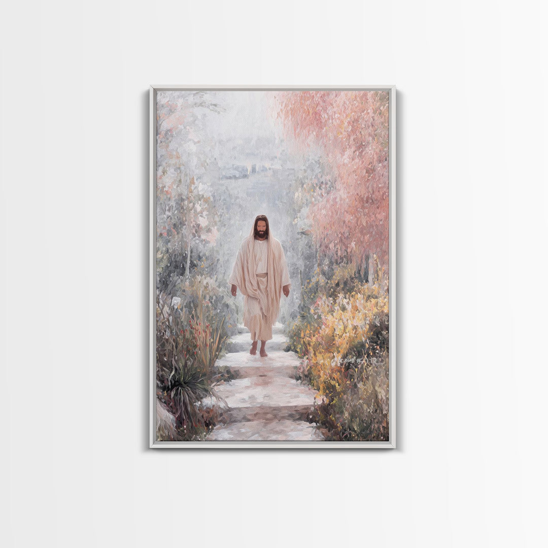 Light Of Grace – Framed Canvas Print – Christian Art Canvas – Jesus Painting – Christian Wall Art – Moody Christian Art – Christian Decor