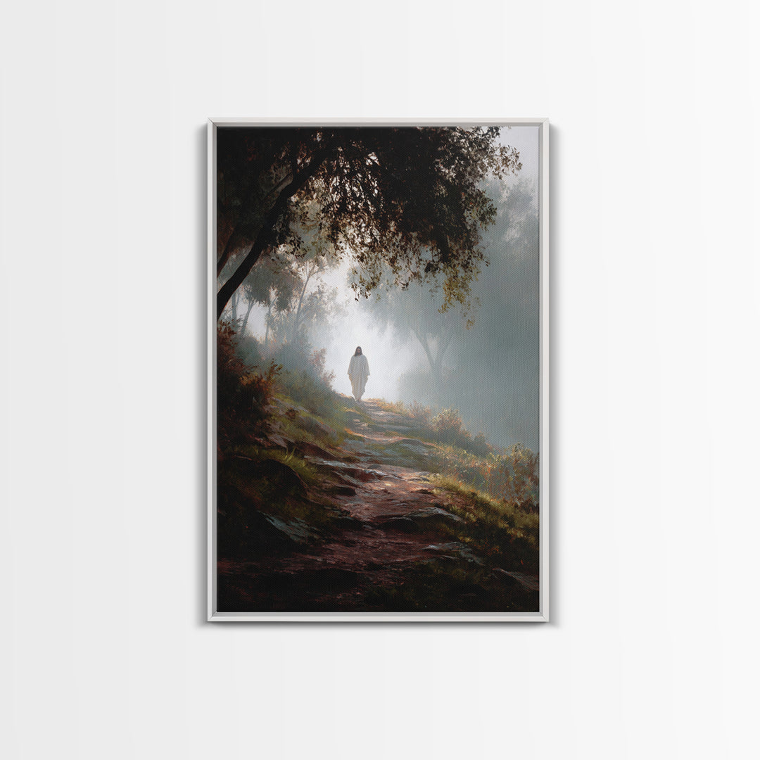 Autumn Blessing – Framed Canvas Print – Jesus Painting – Christian Art Canvas – Christian Wall Art – Subtle Christian Art – Christian Decor
