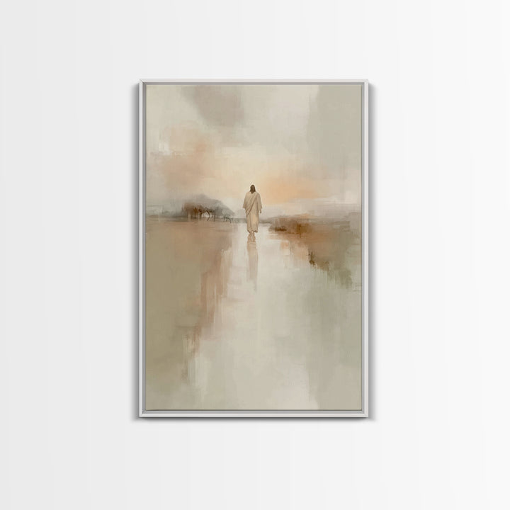 Radiant Path – Framed Canvas Print – Christian Art Canvas – Christian Wall Art – Jesus Painting – Moody Christian Art – Christian Gift Idea