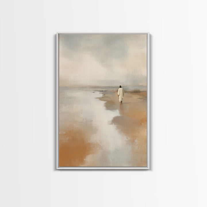 Morning Mercy Trail - Framed Canvas Print - Christian Wall Art - Modern Christian Art - Jesus Painting Canvas - Christian Art Work - Christ