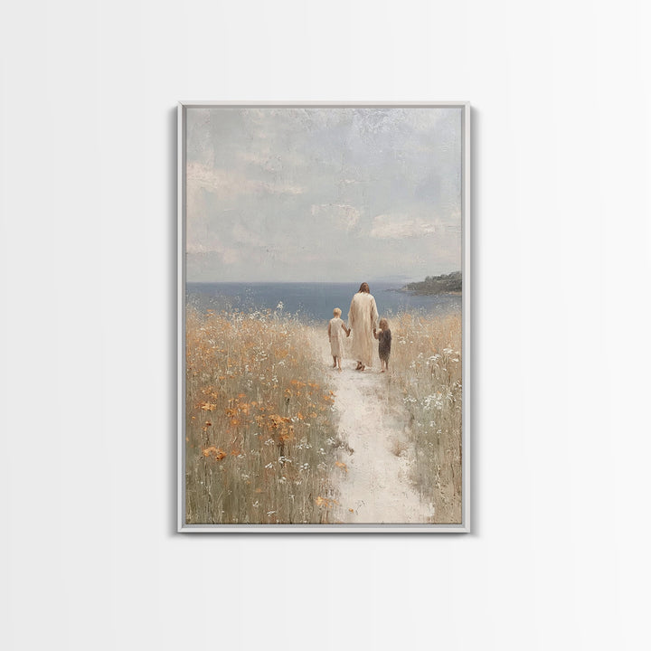 Horizon Of Comfort | Framed Canvas Print | Christian Wall Art | Jesus Art Canvas | Modern Christian Art | Christian Gift | Christian Art Pa