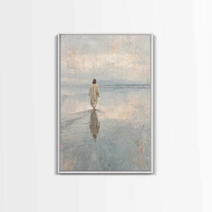 Heavenly Path , Framed Canvas Print, Christian Wall Art, Christian Art Canvas, Jesus Painting, Christian Christmas Art
