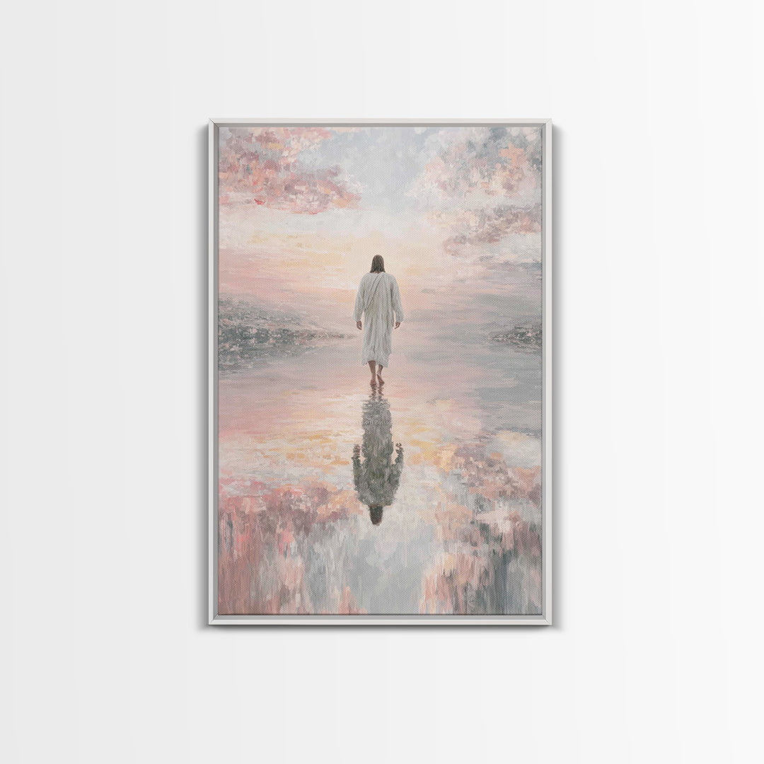 Radiant Horizon - Framed Canvas Print - Jesus Painting - Christian Art Canvas - Christian Wall Art - Christian Christmas Art