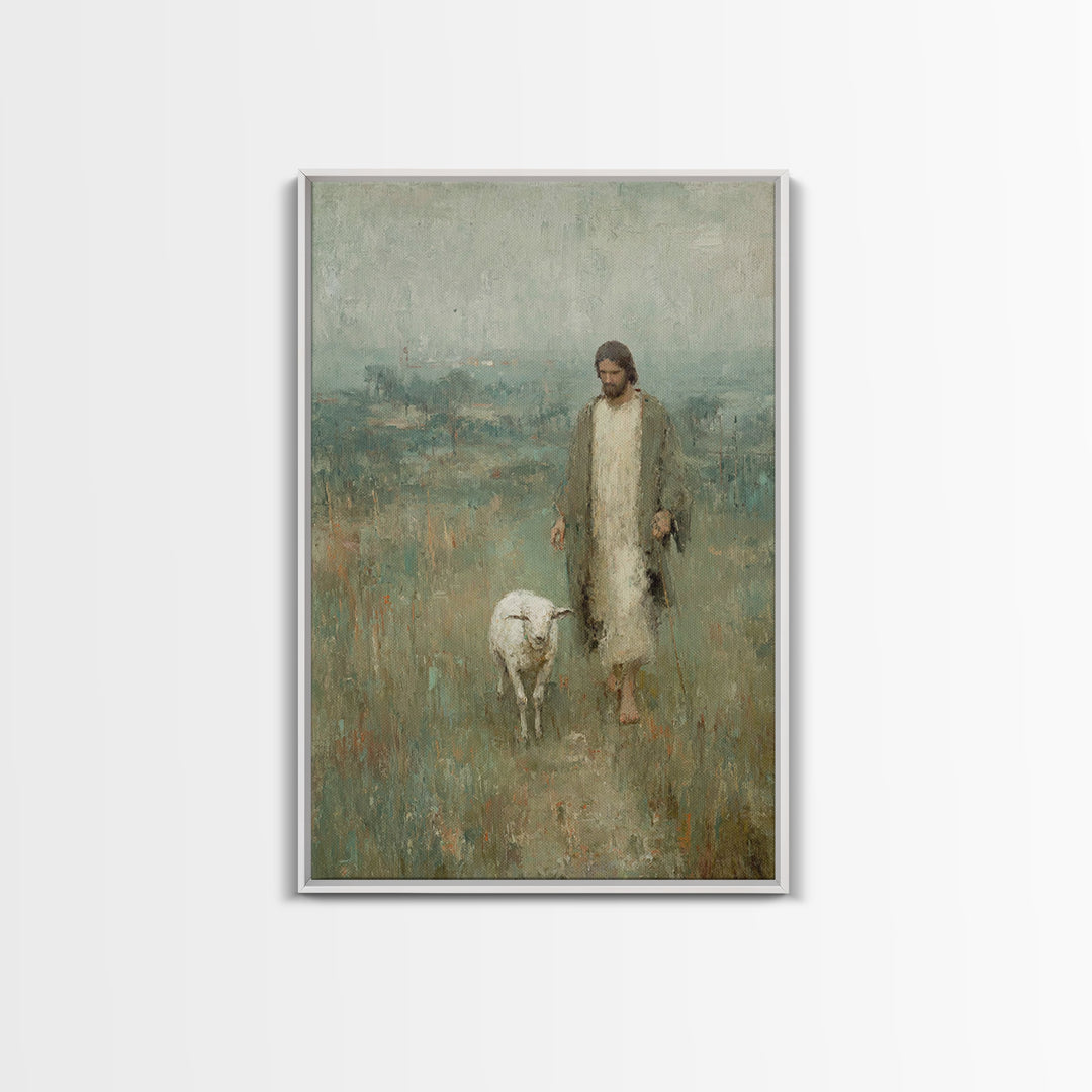 Path Of Mercy – Framed Canvas Print – Christian Art Canvas – Vintage Christian Art – Jesus Painting – Christian Wall Art – Christian Gift