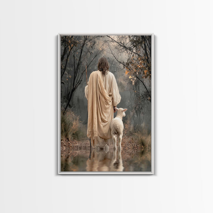 Quiet Covenant – Framed Canvas Print – Christian Art Canvas – Christian Wall Art – Jesus Painting – Subtle Christian Art – Christian Decor