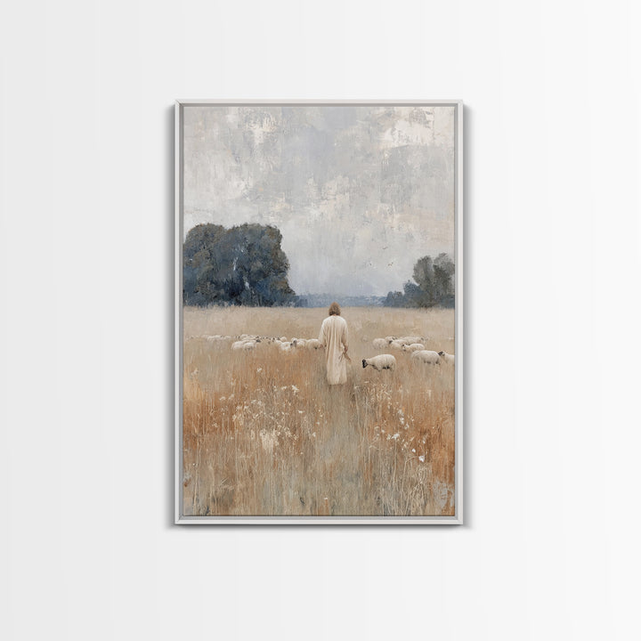 Dawn Of Mercy | Framed Canvas Print | Christian Art Canvas | Jesus Painting | Christian Wall Art | Christian Christmas Art | Christian Deco