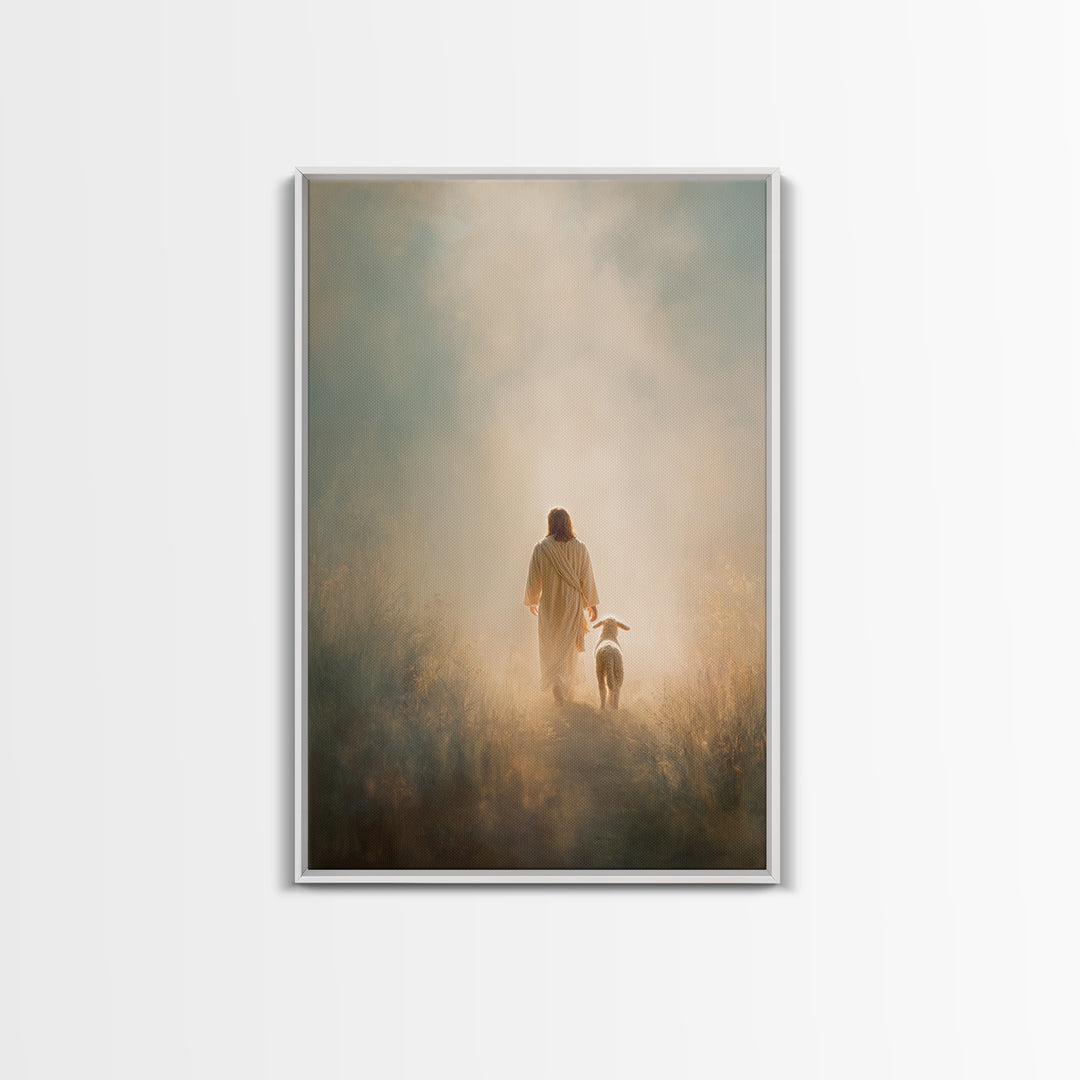 Light Of Mercy, Framed Canvas Print, Jesus Art Print, Christian Art Painting, Moody Christian Art, Christian Wall Art, Christian Gift Ideas