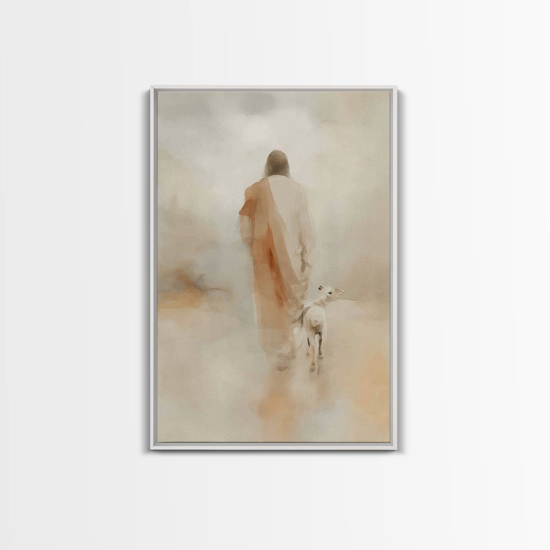 Gentle Dawn Light | Framed Canvas Print | Christian Art Canvas | Jesus Painting | Christian Wall Art | Christian Christmas Art | Christian