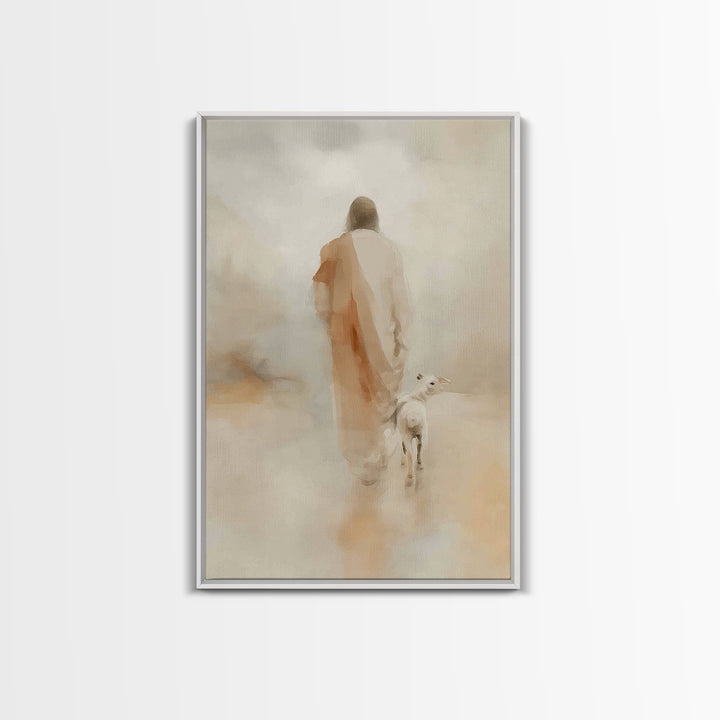 Gentle Dawn Light | Framed Canvas Print | Christian Art Canvas | Jesus Painting | Christian Wall Art | Christian Christmas Art | Christian