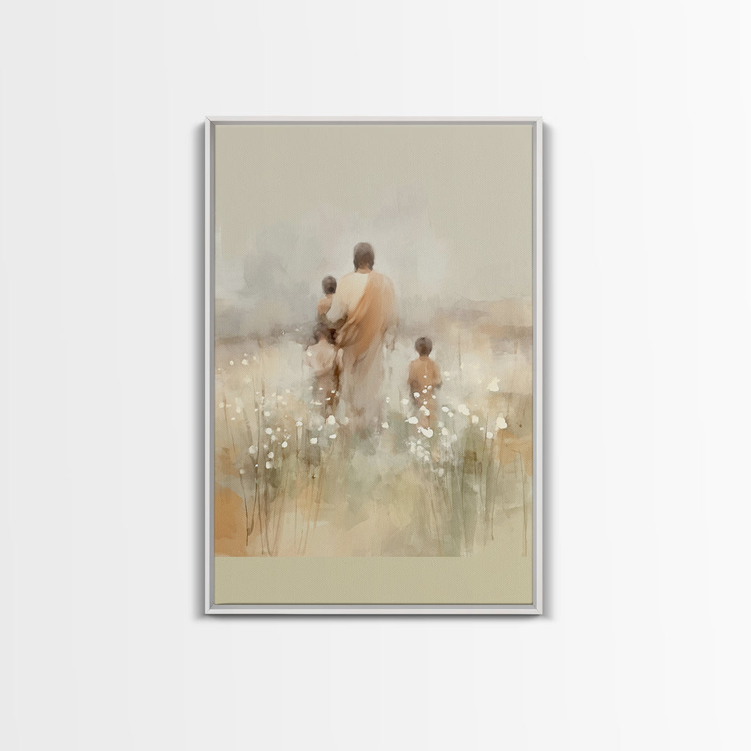 Sacred Pathways – Framed Canvas Print – Christian Art Canvas – Christian Wall Art – Jesus Painting – Christian Christmas Art – Christian Gi