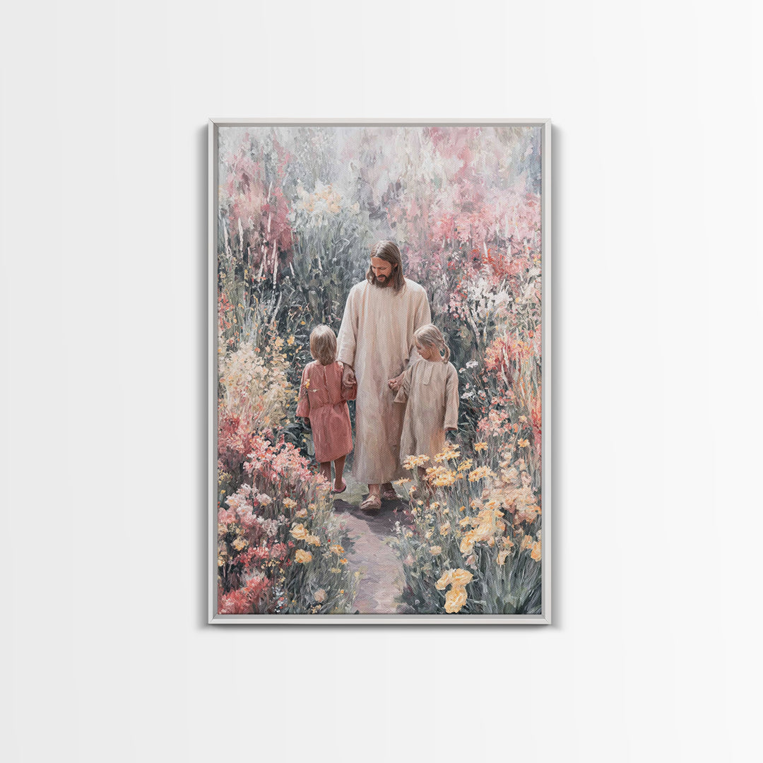 Promise Of Spring, Framed Canvas Print, Christian Art Canvas, Christian Wall Art, Jesus Painting, Christian Christmas Art, Christian Gift I