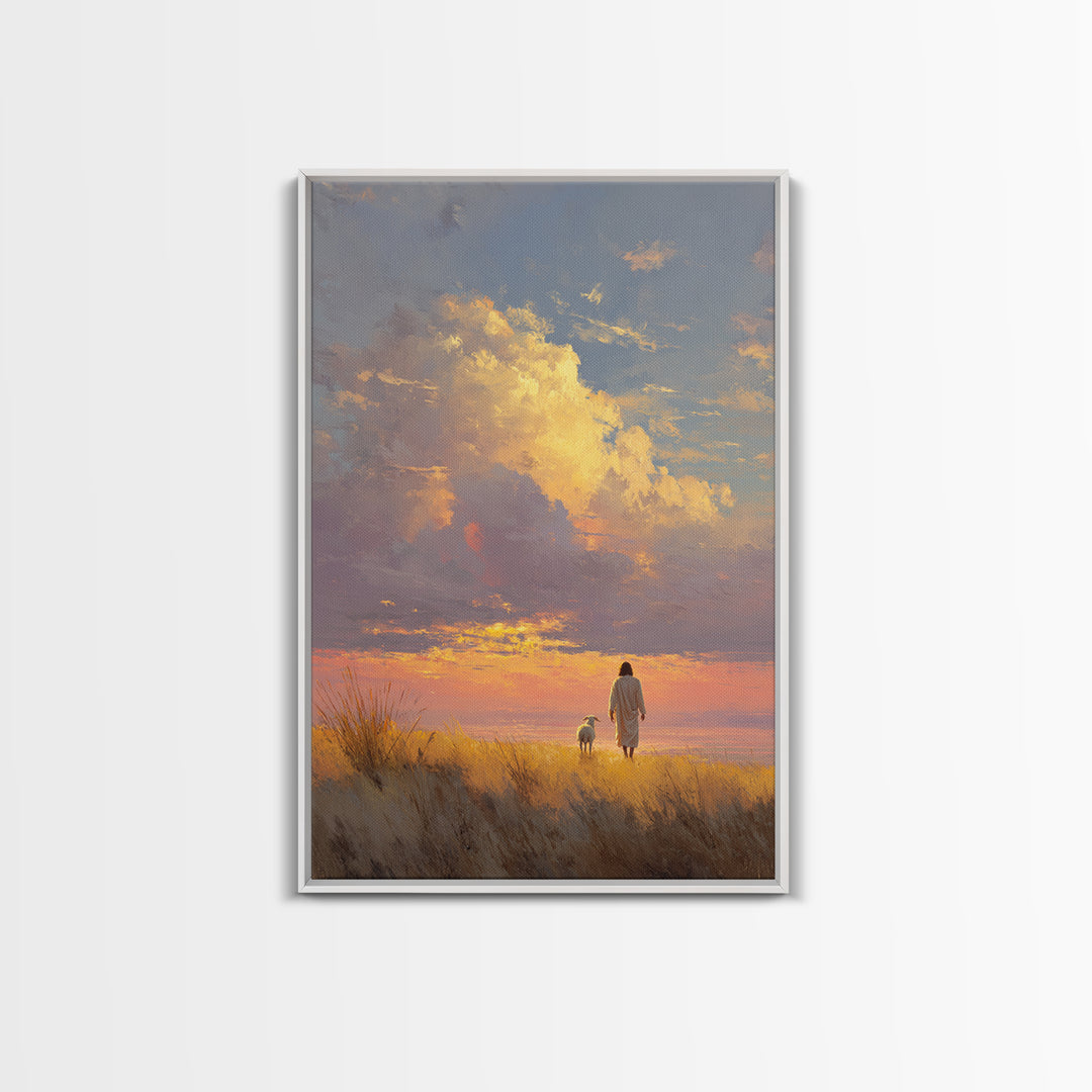 Horizon Of Peace | Framed Canvas Print | Christian Wall Art | Christian Art | Christian Art Canvas | Jesus Painting | Christian Gift Ideas
