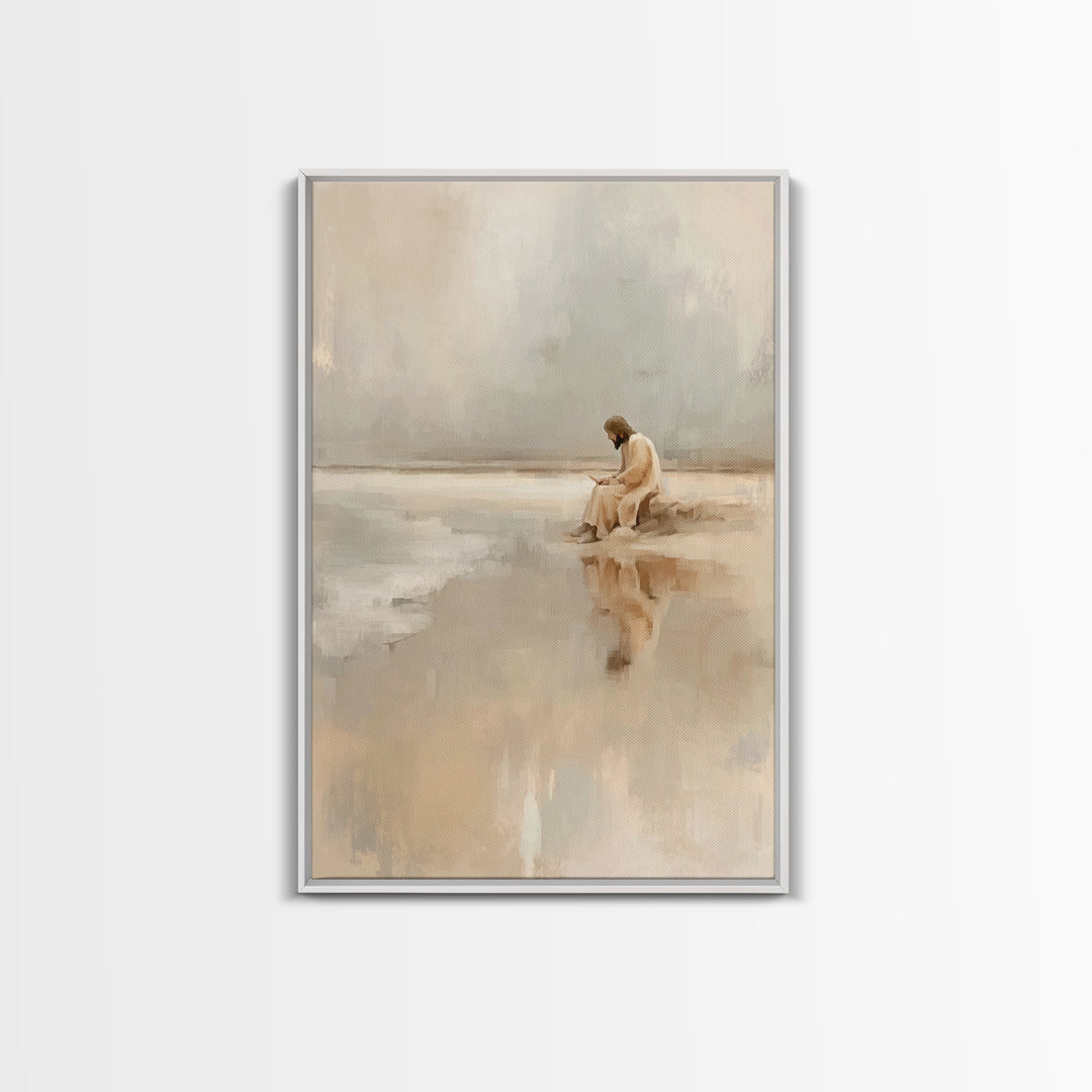 Garden Of Blessing | Framed Canvas Print | Christian Wall Art | Jesus Painting Canvas | Christian Art Canvas | Christian Christmas Art | Ch