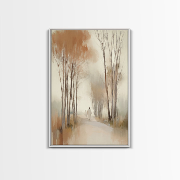 Autumn Journey – Framed Canvas Print – Christian Art – Christian Wall Art – Subtle Christian Art – Christian Art Canvas – Christian Gift