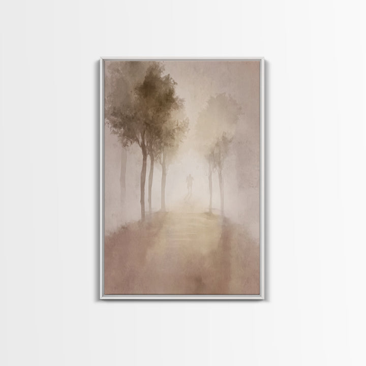 Silent Pilgrimage – Framed Canvas Print – Christian Wall Art – Christian Art Canvas – Abstract Christian Art – Christian Art – Christian Gi