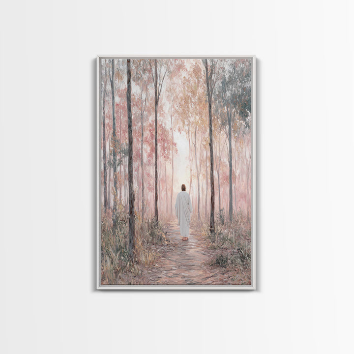Path Of Grace | Framed Canvas Print | Christian Wall Art | Jesus Painting | Christian Art Canvas | Modern Christian Art