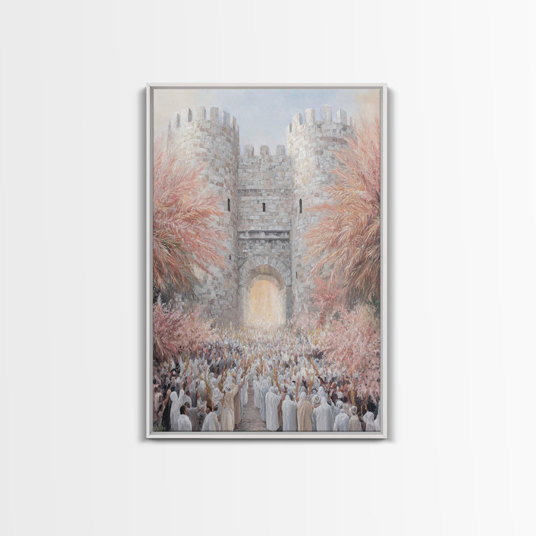 Gate Of Glory, Framed Canvas Print, Christian Wall Art, Christian Art Print, Moody Christian Art, Christian Paintings