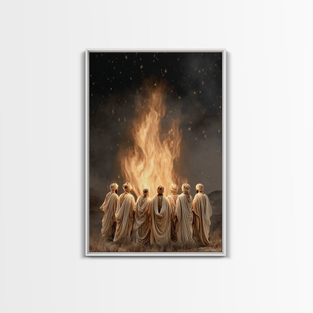 Sacred Assembly – Framed Canvas Print – Christian Wall Art – Christian Art Canvas – Christian Painting – Christian Art – Vintage Christian