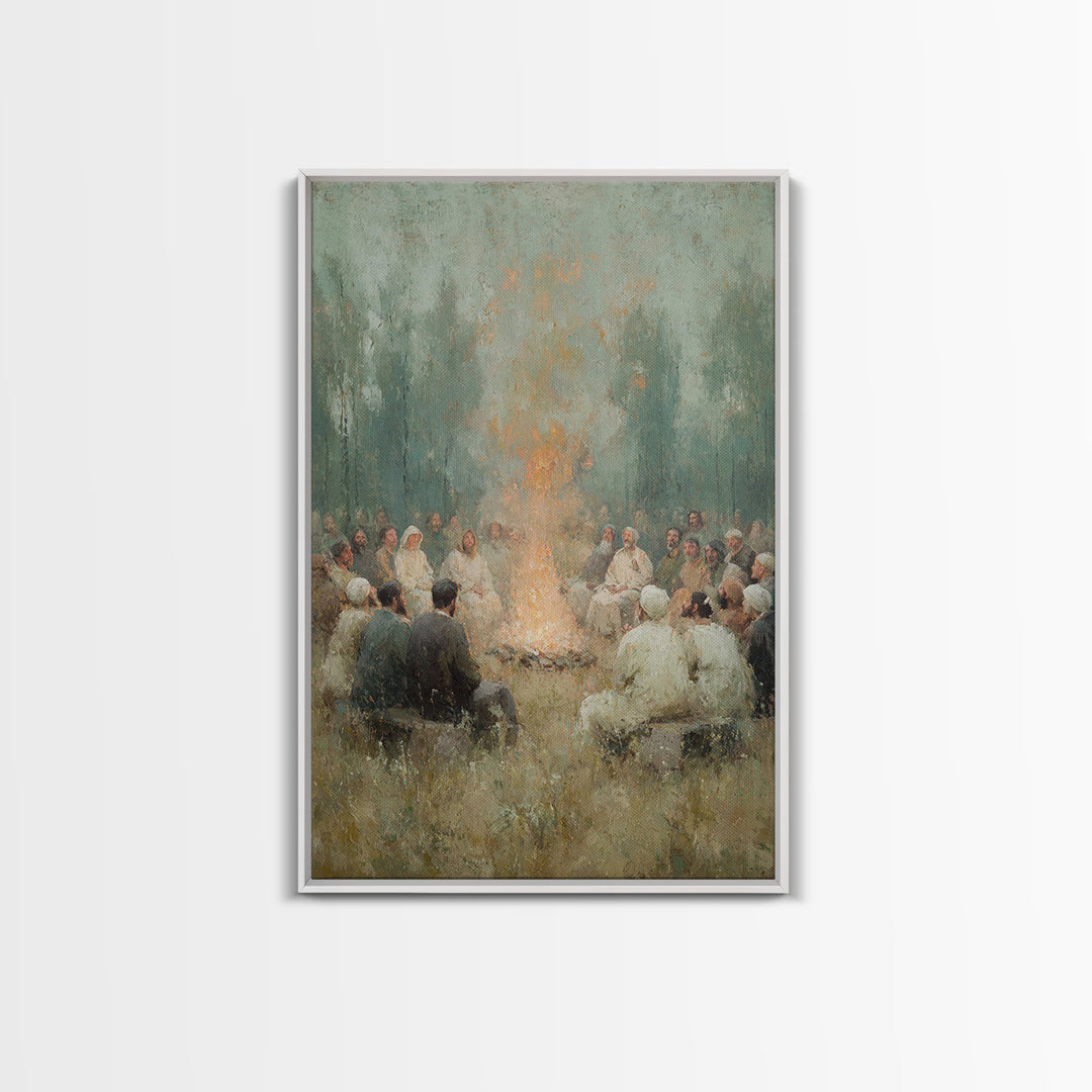Robe Of Light – Framed Canvas Print – Christian Wall Art – Christian Art Canvas – Christian Painting – Modern Christian Art – Subtle Christ