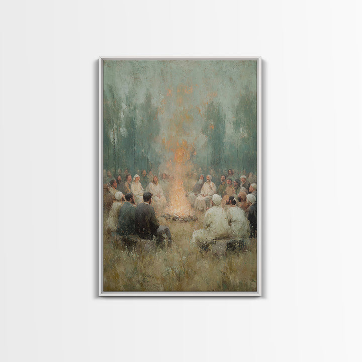 Robe Of Light – Framed Canvas Print – Christian Wall Art – Christian Art Canvas – Christian Painting – Modern Christian Art – Subtle Christ