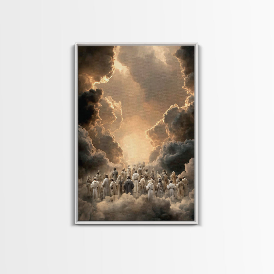 Ascension Pathway - Framed Canvas Print - Christian Wall Art - Christian Art Canvas - Christian Painting - Christian Decor - Christmas Art