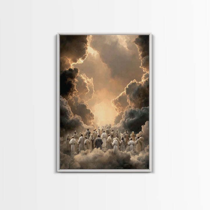 Ascension Pathway - Framed Canvas Print - Christian Wall Art - Christian Art Canvas - Christian Painting - Christian Decor - Christmas Art