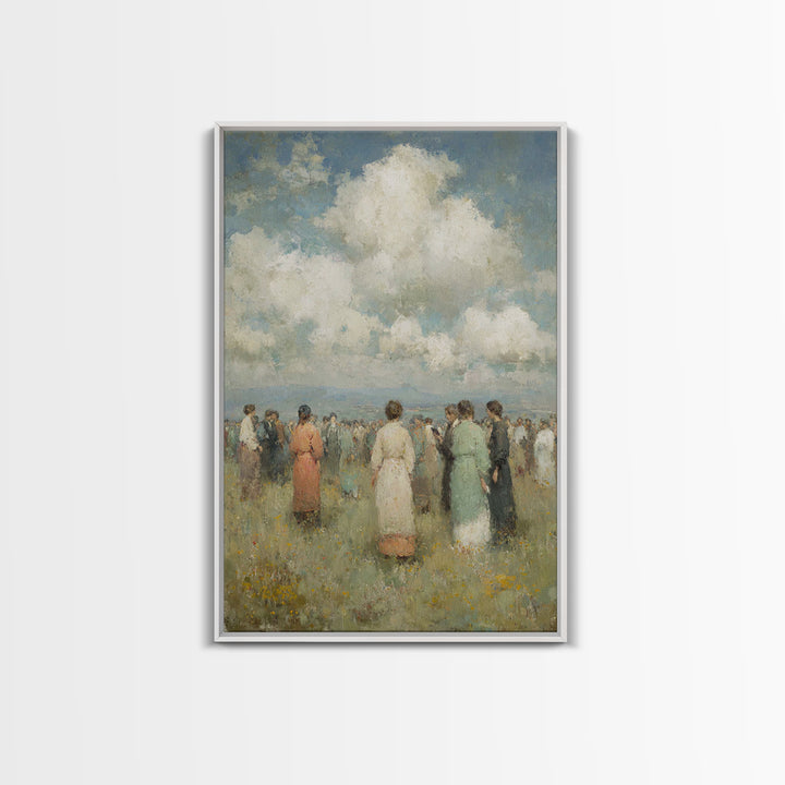 Field Of Fellowship | Framed Canvas Print | Christian Wall Art | Christian Art Canvas | Christian Painting | Christian Decor | Christmas Ar