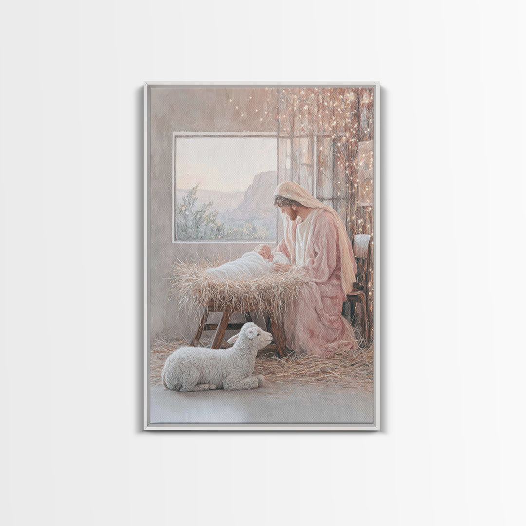 Morning Star Promise – Framed Canvas Print – Christian Art Canvas – Christmas Art – Christian Gift – Christian Wall Art – Large Christian P
